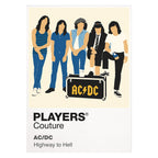 AC/DC Angus Young's school-uniform guitar stance and AC/DC's direct hard-rock energy Icon Frame artwork on white
