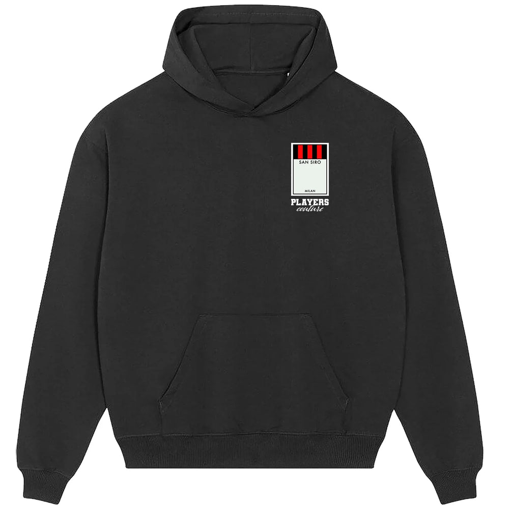 AC Milan Monopoly Card Players Couture Men's Hoodie - Black / S | AC Milan, Football, Hoodies, Men's, Monopoly Card Collection, Volume 2