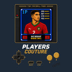Achraf Hakimi 1P 8-Bit hoodie retro gaming design by Players Couture
