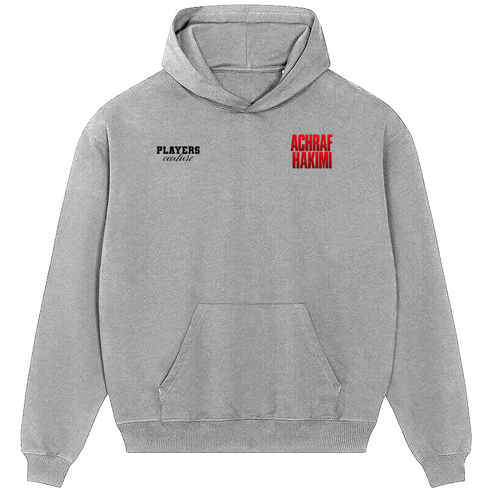 Achraf Hakimi Logo Players Couture Men's Casual Hoodie Gray