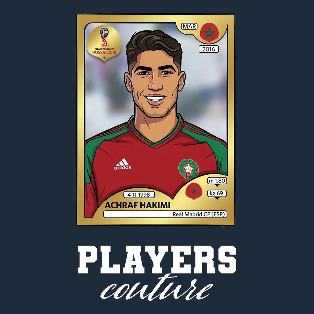 Achraf Hakimi World Cup Sticker Men's Hoodie – achraf hakimi navy Players Couture design