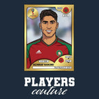 Achraf Hakimi World Cup Sticker Kids T-Shirt – achraf hakimi navy Players Couture design
