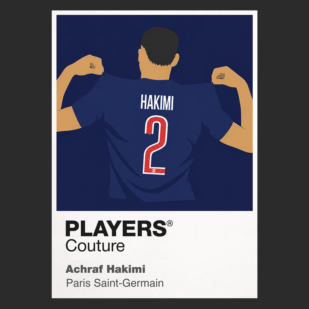 Achraf Hakimi PSG Icon Frame — Black