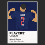 Achraf Hakimi PSG Icon Frame — Black