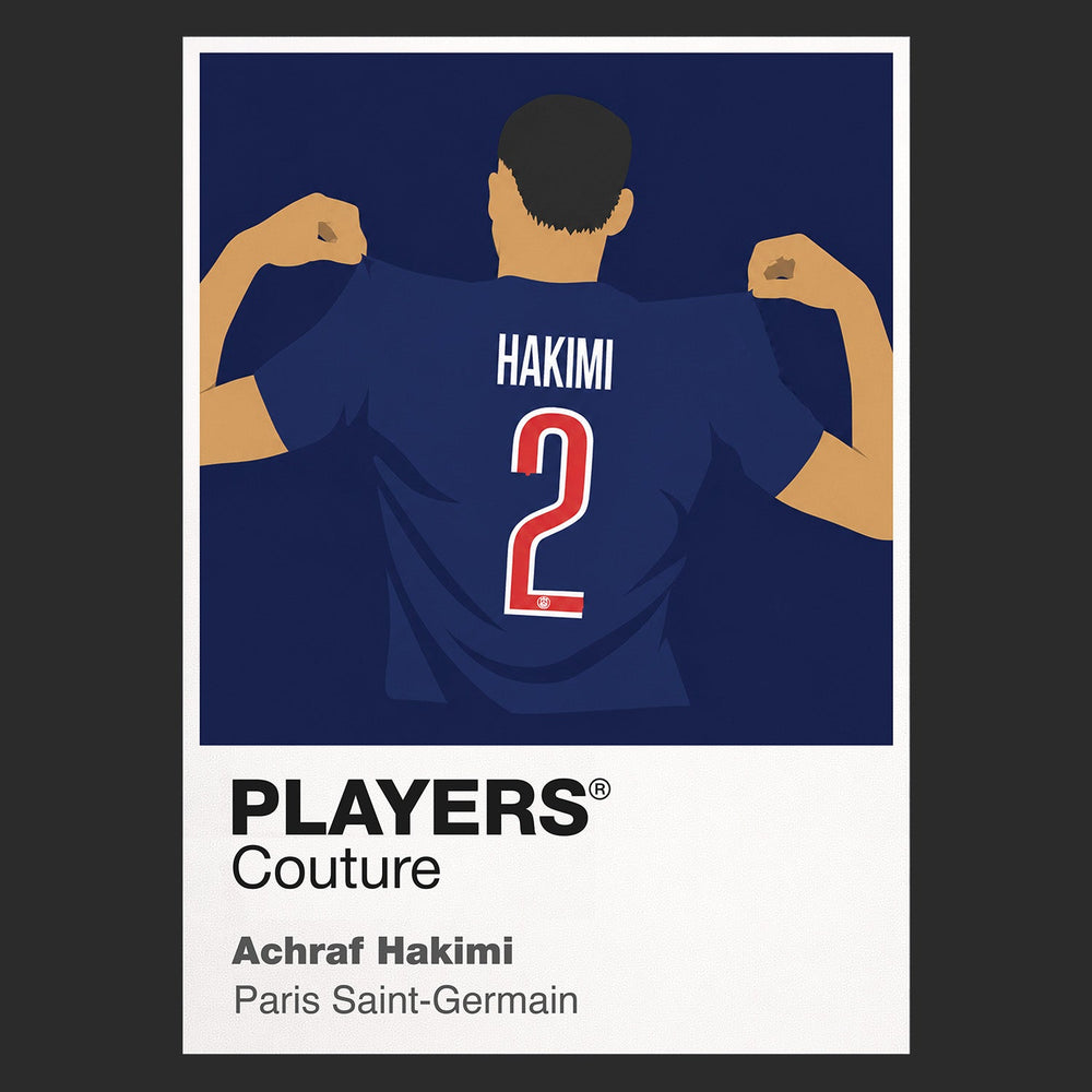 Achraf Hakimi PSG Icon Frame — Black