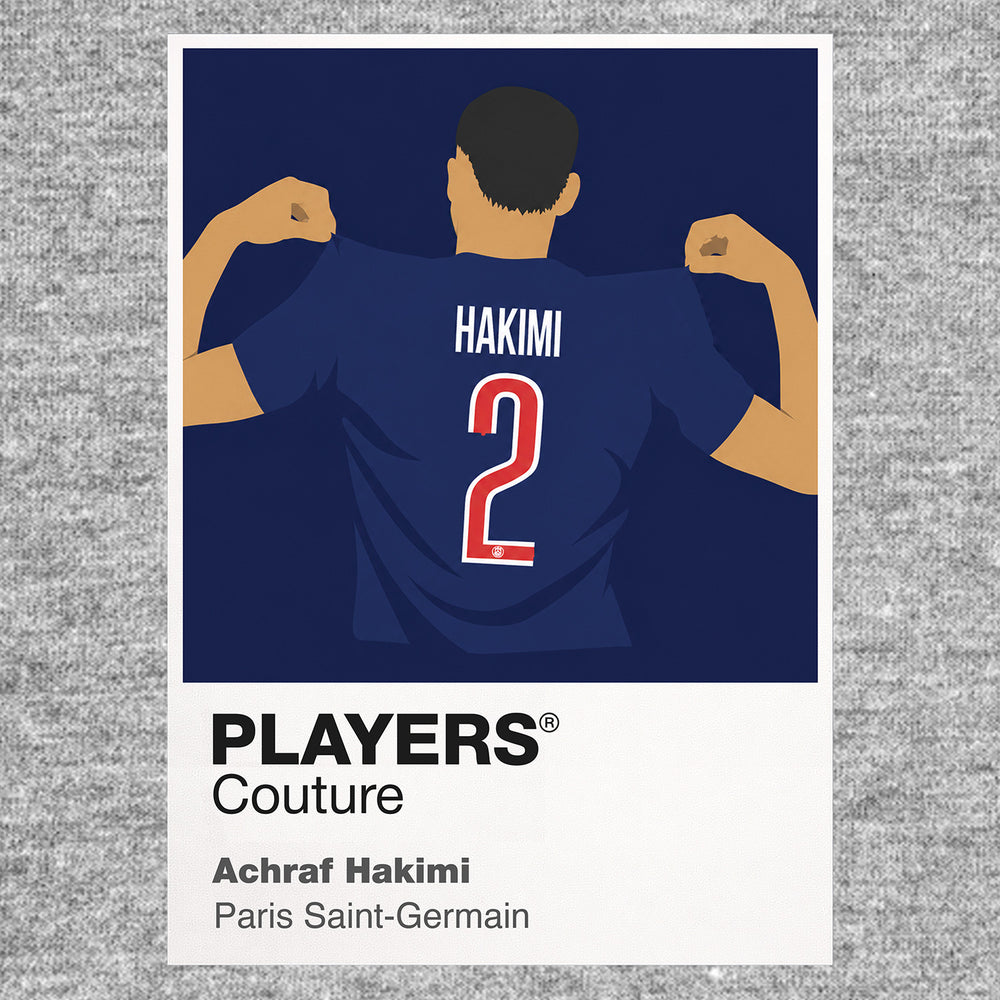Achraf Hakimi PSG Icon Frame — Gray
