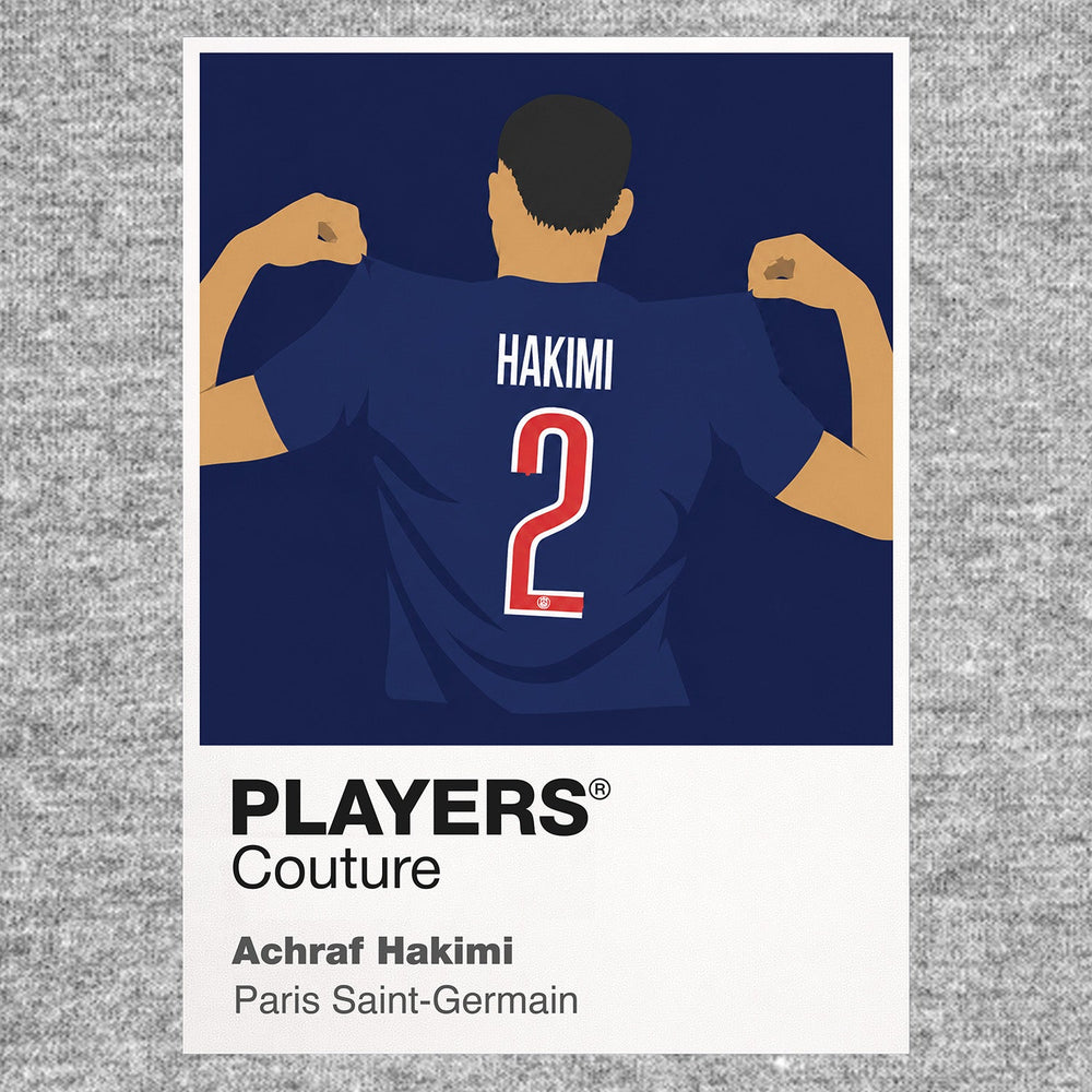 Achraf Hakimi PSG Icon Frame — Gray