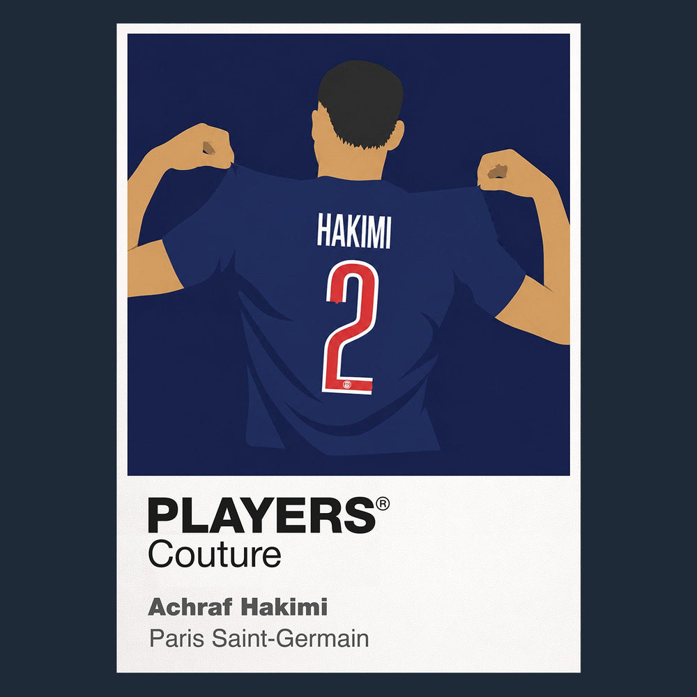 Achraf Hakimi PSG Icon Frame — Navy