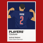 Achraf Hakimi PSG Icon Frame — Red