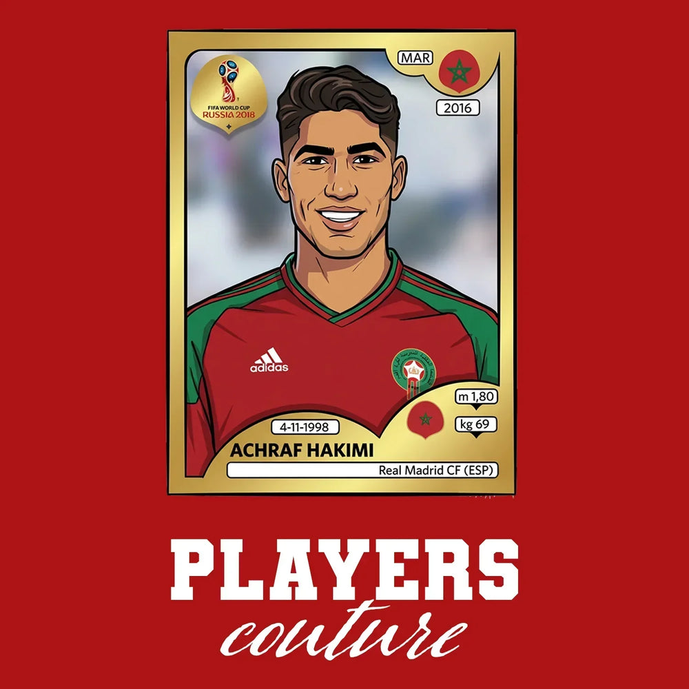 Achraf Hakimi World Cup Sticker Kids Hoodie – achraf hakimi red Players Couture design