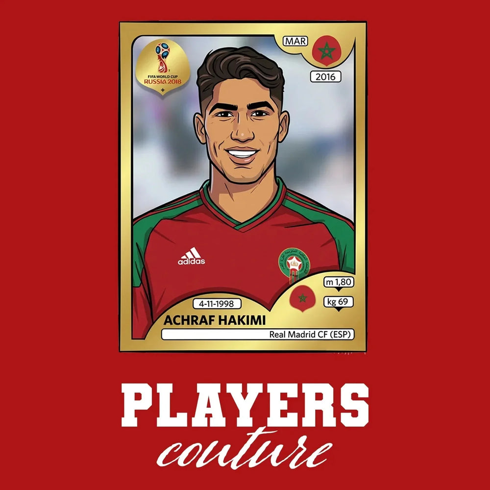Achraf Hakimi World Cup Sticker Men's Hoodie – achraf hakimi red Players Couture design