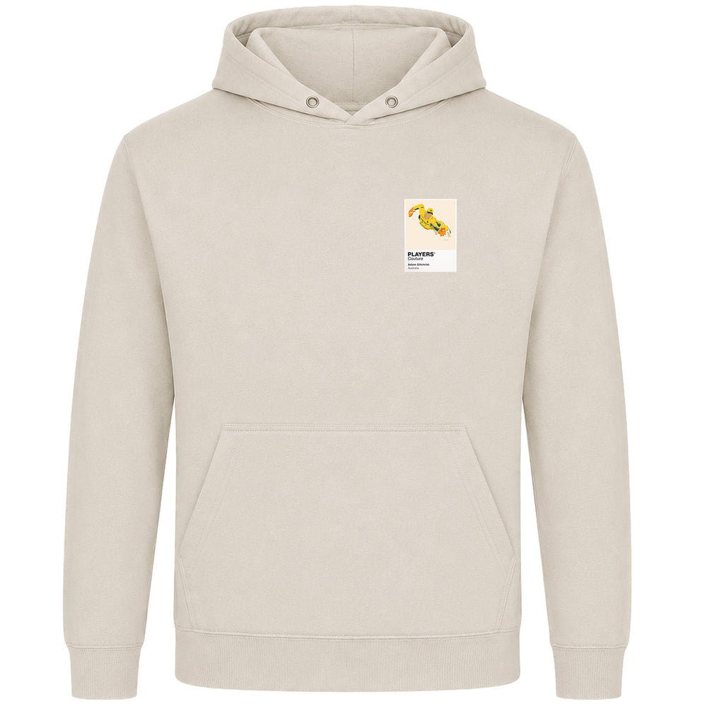 Adam Gilchrist Cricket Icon Frame Men's Hoodie - Beige