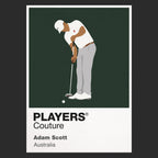 Adam Scott Golf Icon Frame Men's Polo Shirt