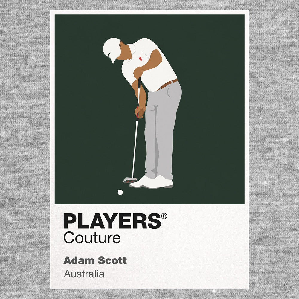 Adam Scott Golf Icon Frame Men's Polo Shirt