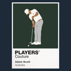 Adam Scott Golf Icon Frame Men's Polo Shirt