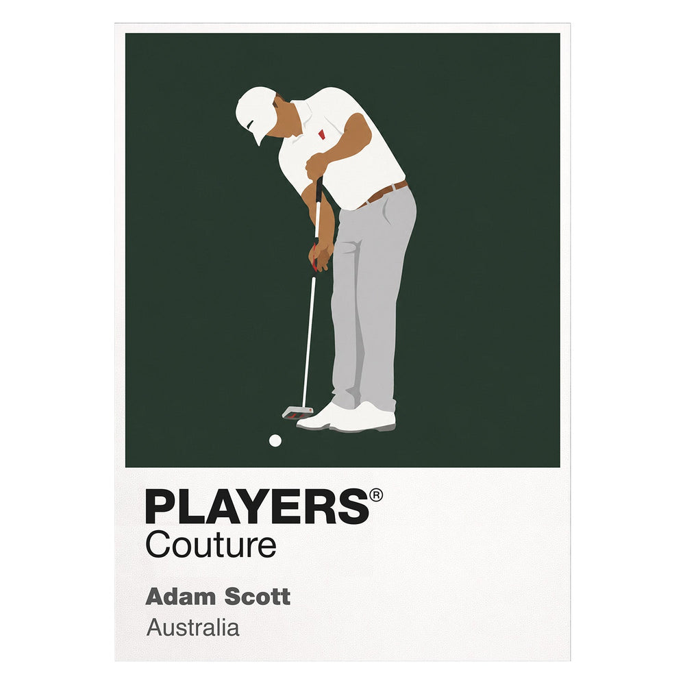 Adam Scott Golf Icon Frame Men's Polo Shirt
