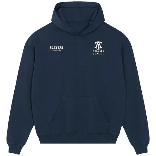 Adama Traore hoodie – navy men's hoodie featuring the Adama Traore Players Couture logo