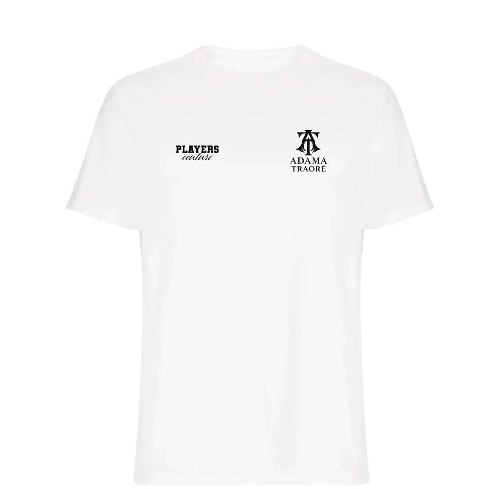 Adama Traore Logo Players Couture Mens T-Shirt - White / S | Aston Villa, Barcelona, Fashion Collection, Football, Fulham, Men's, MIddlesbrough, Spain, T-Shirts, Volume 1, Wolves