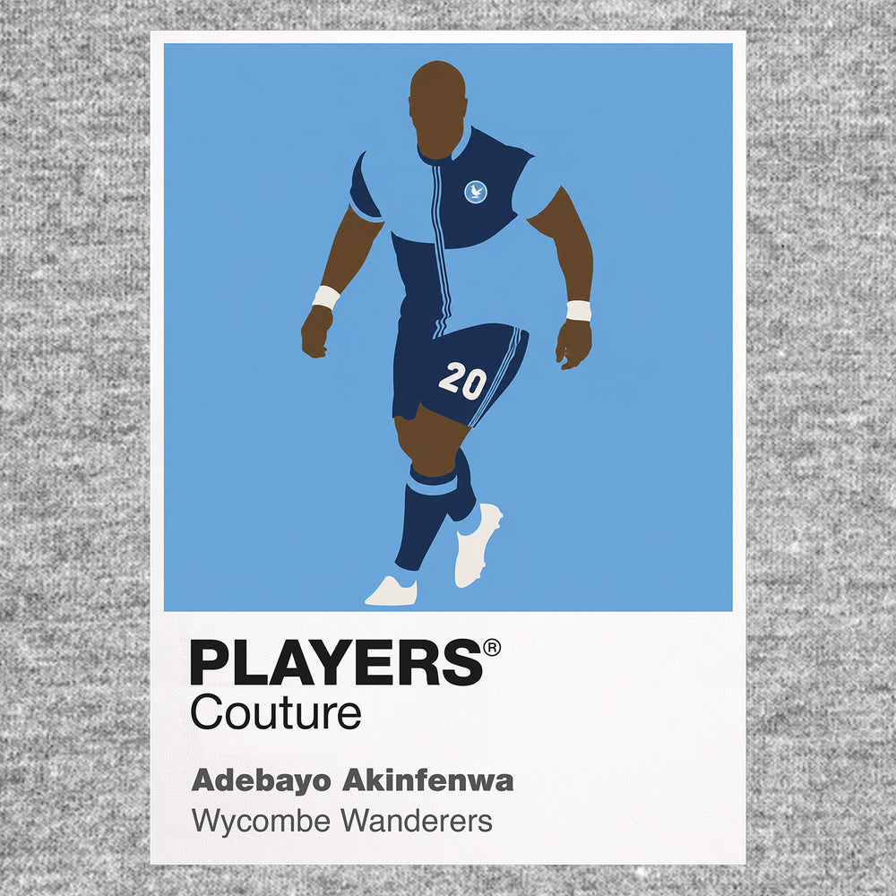 Adebayo Akinfenwa Wycombe Wanderers Icon Frame — Gray