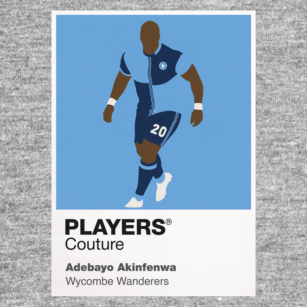 Adebayo Akinfenwa Wycombe Wanderers Icon Frame — Gray
