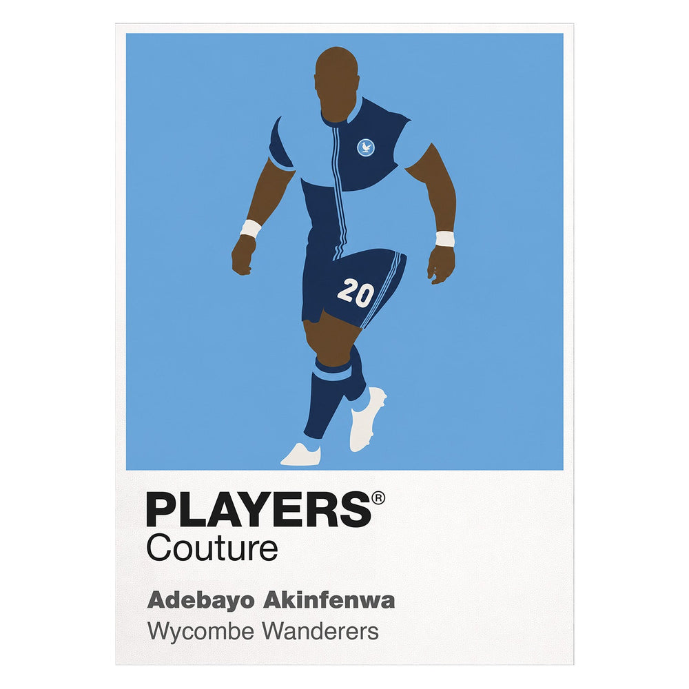 Adebayo Akinfenwa Wycombe Wanderers Icon Frame — White