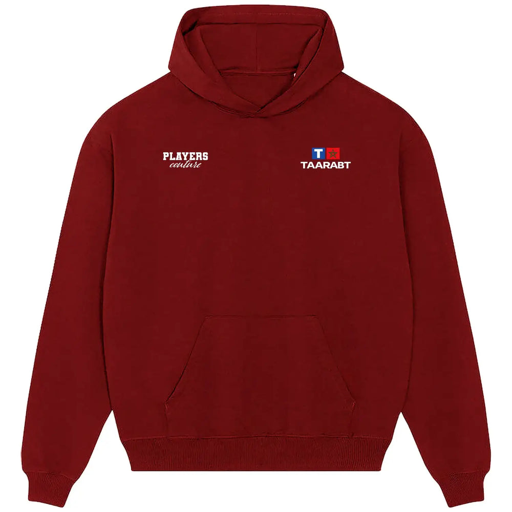 Adel Taarabt Logo Players Couture Men's Casual Hoodie - Red / S | AC Milan, Benfica, Fashion Collection, Football, Fulham, Genoa, Hoodies, Lens, Men's, Morocco, QPR, Tottenham Hotspur, Volume 1