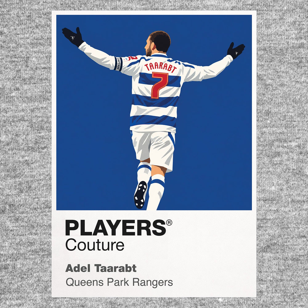 Adel Taarabt QPR Icon Frame artwork in grey