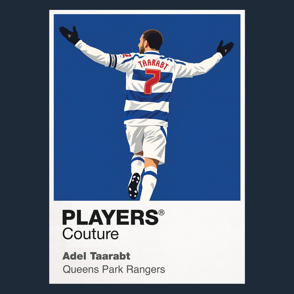 Adel Taarabt QPR Icon Frame artwork in navy