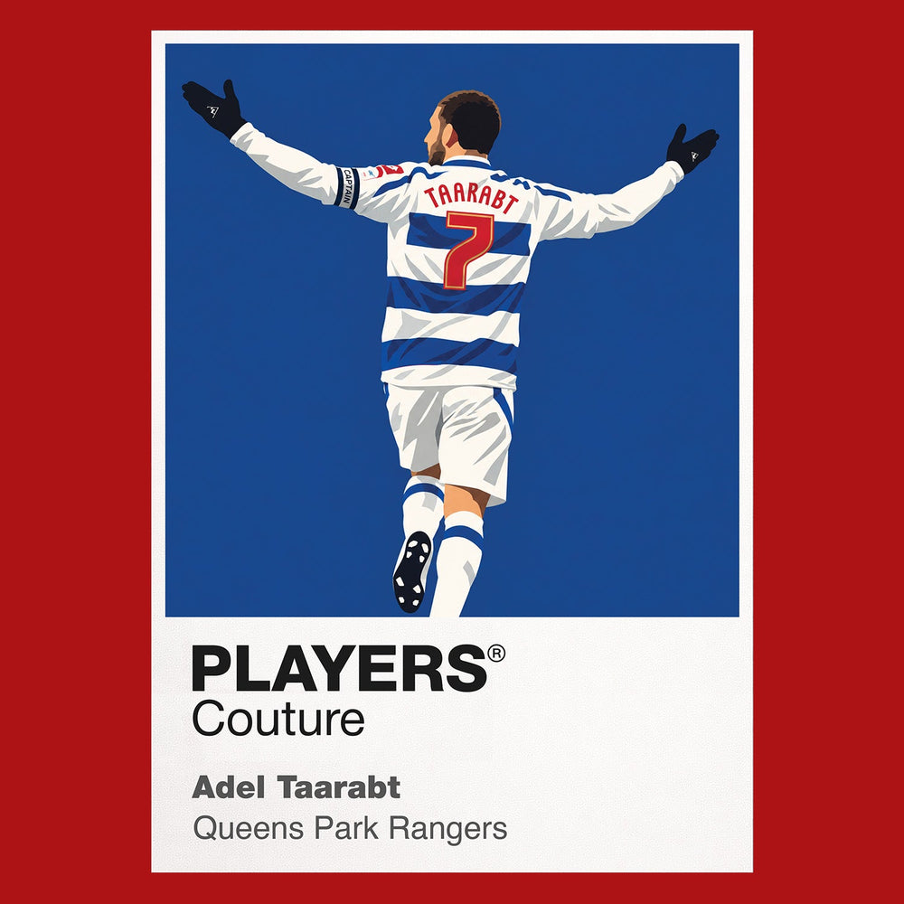 Adel Taarabt QPR Icon Frame artwork in red