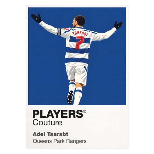 Adel Taarabt QPR Icon Frame artwork on white