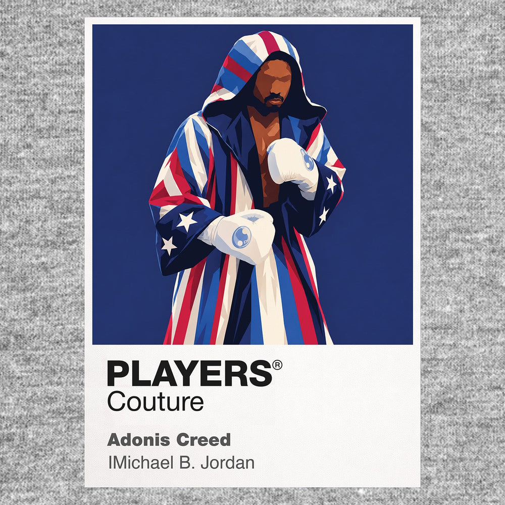 Adonis Creed Adonis Creed in the ring, building a boxing identity beyond his father's name Icon Frame artwork in grey