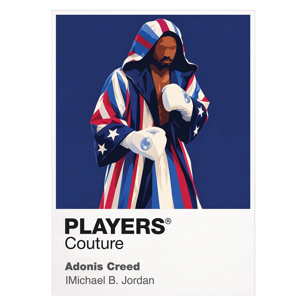 Adonis Creed Adonis Creed in the ring, building a boxing identity beyond his father's name Icon Frame artwork on white