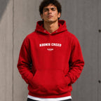 adonis-creed name-print hoodie - red