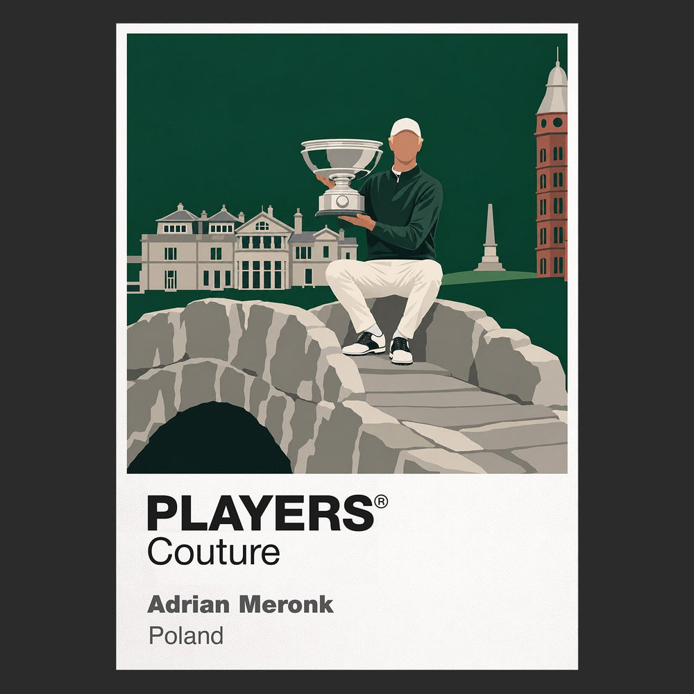 Adrian Meronk Golf Icon Frame artwork in black