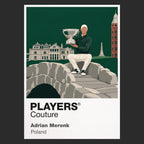 Adrian Meronk Golf Icon Frame artwork in black