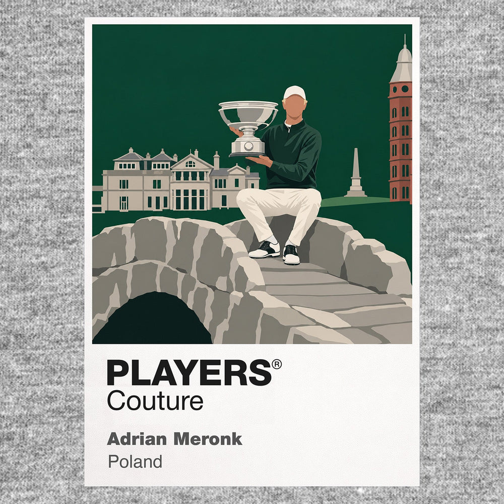 Adrian Meronk Golf Icon Frame artwork in grey