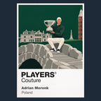 Adrian Meronk Golf Icon Frame artwork in navy
