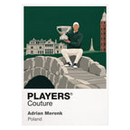 Adrian Meronk Golf Icon Frame artwork in white