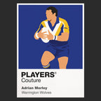Adrian Morley Warrington Wolves rugby league T-shirt black