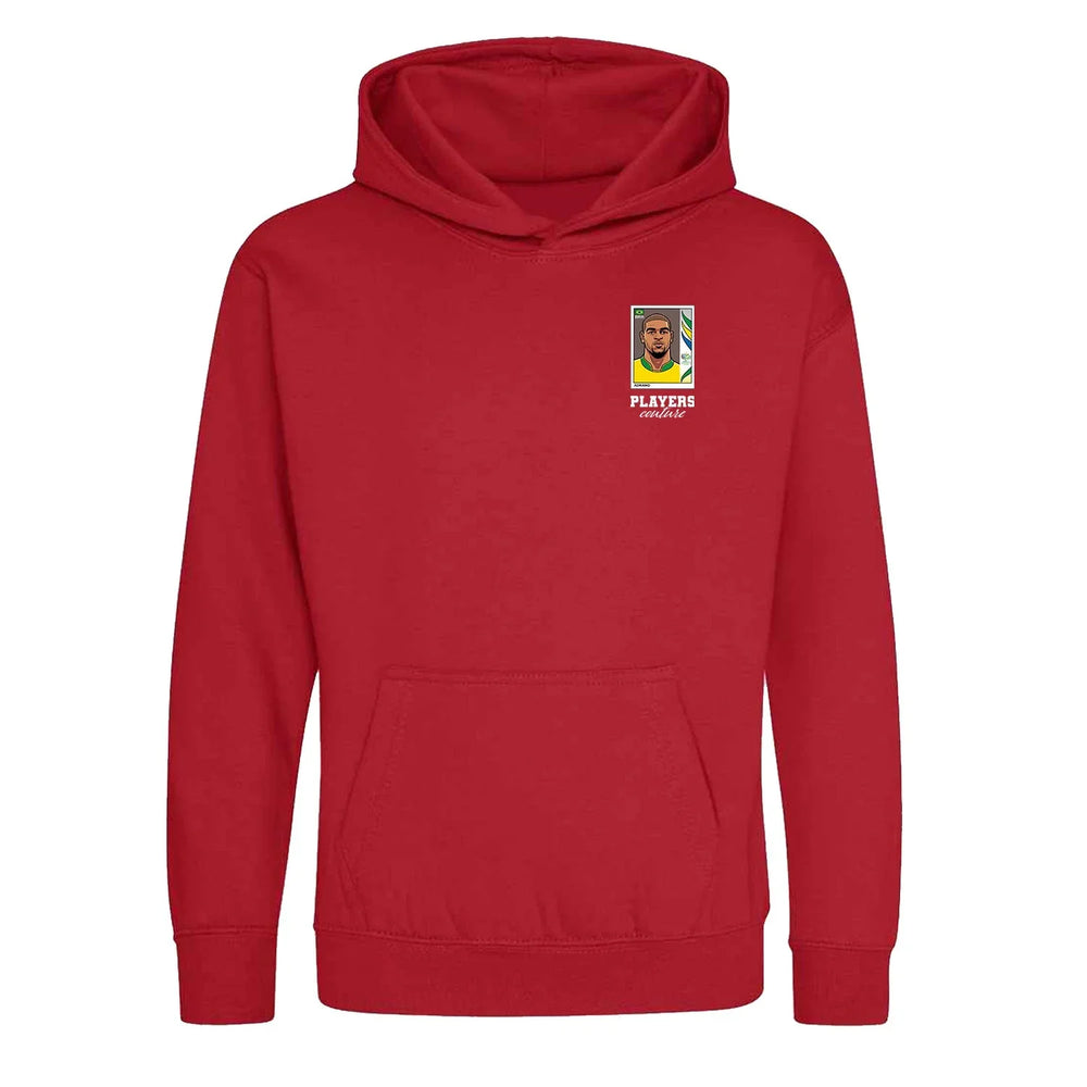 Adriano World Cup Sticker Kids Hoodie – adriano sticker kids red hoodie Players Couture design