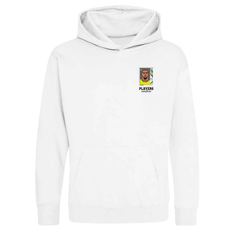 Adriano World Cup Sticker Kids Hoodie – adriano sticker kids white hoodie Players Couture design