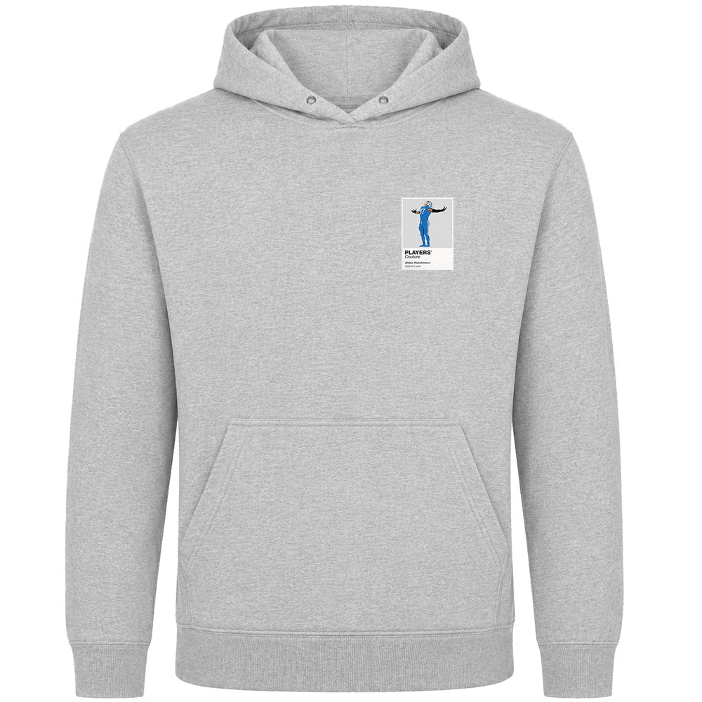 Aidan Hutchinson Detroit Lions American Football Icon Frame Men's Hoodie – grey