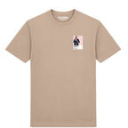 Aidan O’Brien horse racing T-shirt – mens desert sand tshirt view