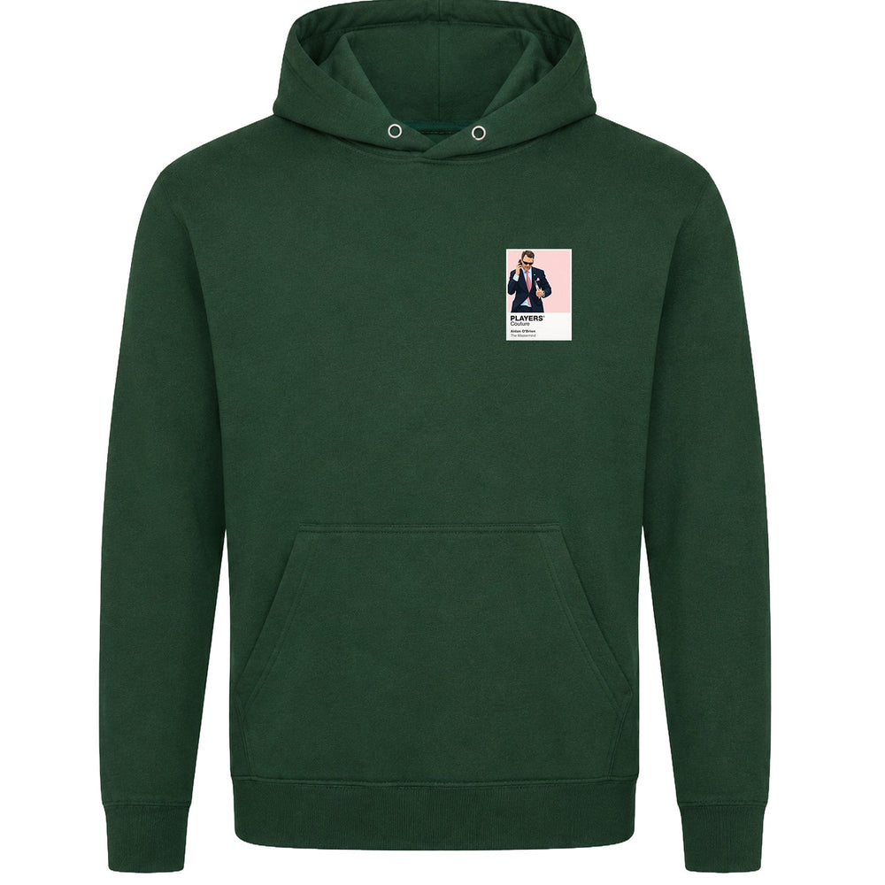 Aidan O’Brien horse racing hoodie – mens forest green hoodie view