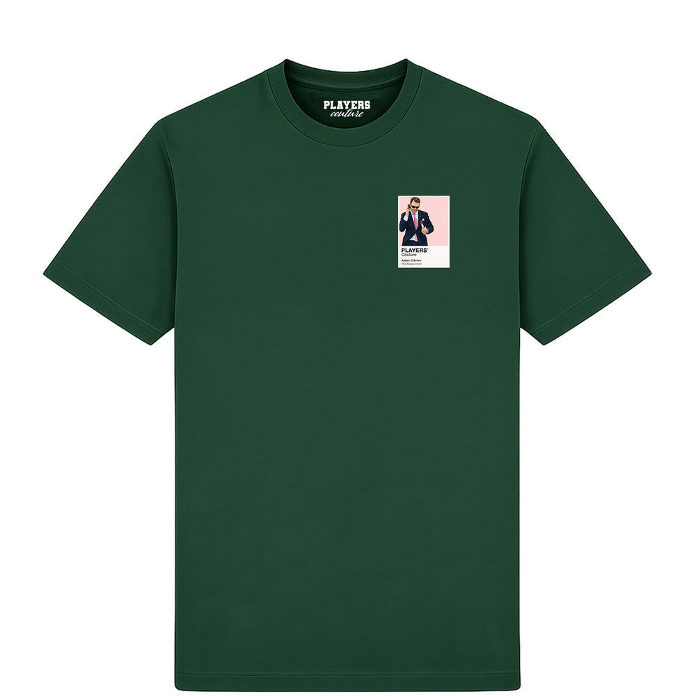 Aidan O’Brien horse racing T-shirt – mens forest green tshirt view