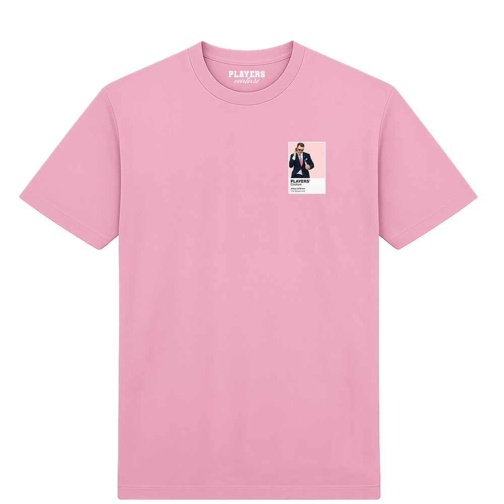 Aidan O’Brien horse racing T-shirt – mens pink tshirt view