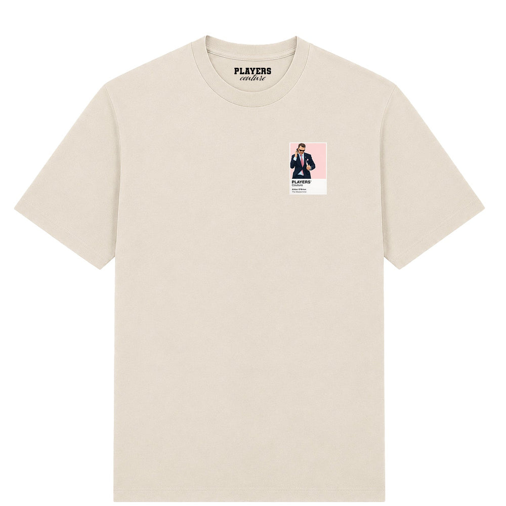 Aidan O’Brien horse racing T-shirt – mens stone tshirt view