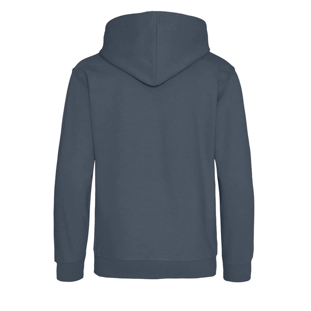 Essentials Collection hoodie – blue kids' hoodie with white Essentials Collection letters and Players Couture logo on the