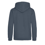 Essentials Collection hoodie – blue kids' hoodie with white Essentials Collection letters and Players Couture logo on the