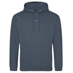 Essentials Collection hoodie – blue men's hoodie with white Essentials Collection letters and Players Couture logo on the